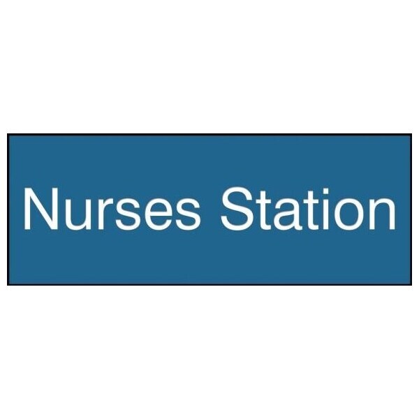 Accuform 8 in W x 3 in H, Engraved Plastic PSG908BU - main